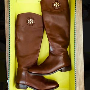 Tory Burch Ashlynn Riding Boots - Brown